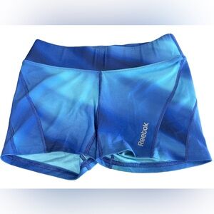 Reebok Women’s Light and Dark Blue Compression Gym Shorts size XS